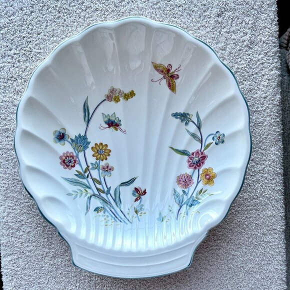 Jahuin by Andrea Vintage Ceramic Seashell Platter by Andrea - Picture 1 of 8